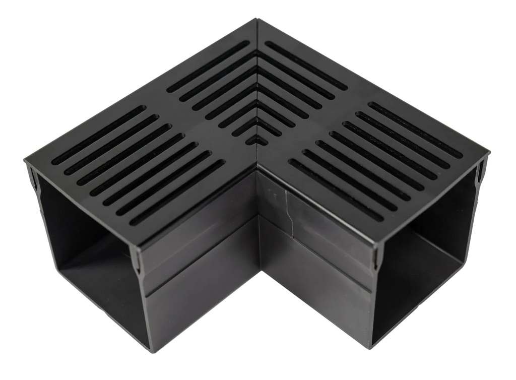 Star Drain Mini 65/60 Hoekstuk - Zwart (Aluminium)