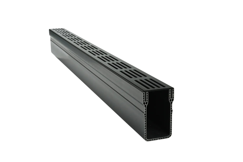 Star Drain 65/100 Lijngoot - Zwart (Aluminium) 100cm