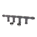 Maspla verdeelblok, 4 aftakkingen, pvc, d=32mm, 1" aansl.