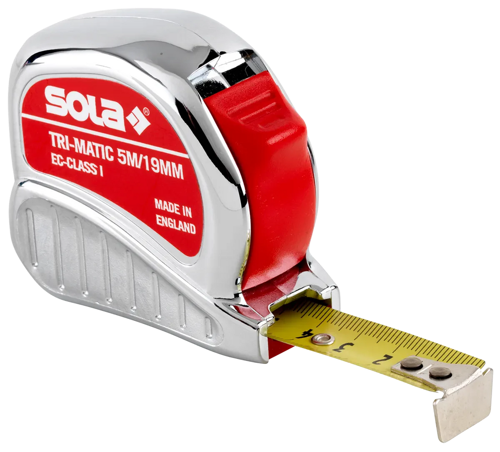SOLA Rolbandmaat, 25mm Tri-Matic  TM 10m