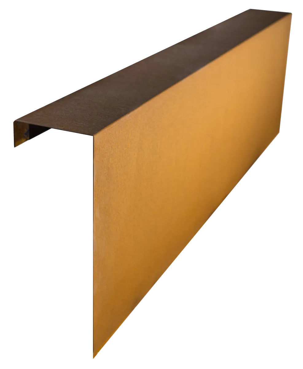 Overzetprofiel Muurblok Recht 150x45x15,8cm Corten