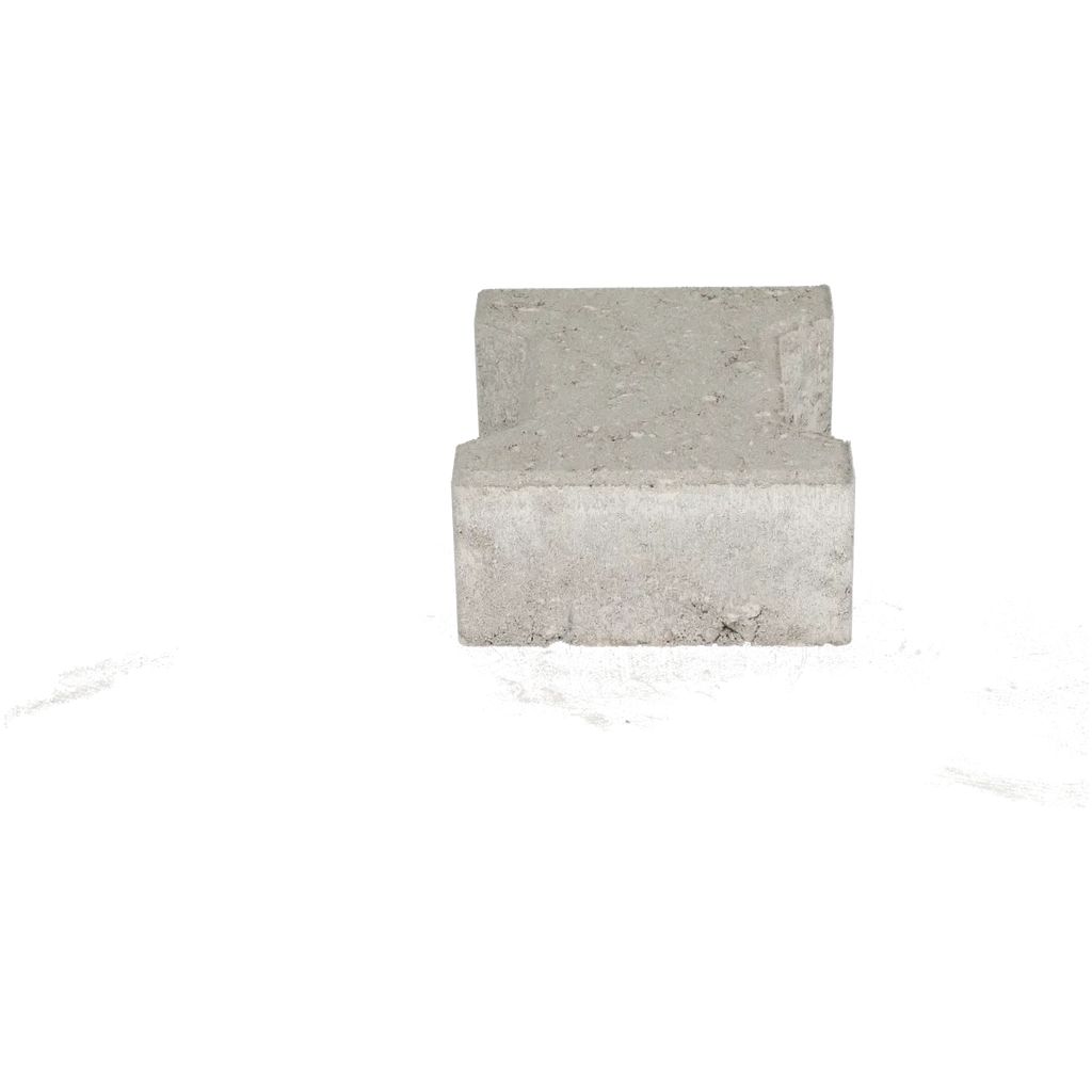 Basicstone H-verbandsteen 20x16,4/11,7x8 normaal facet grijs KOMO PL2