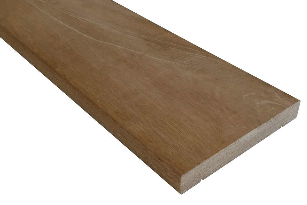 Bangkirai terrasplank v-groeven Premium 2,7x19,0x427cm