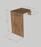 Overzetprofiel Muurblok Hoek 20x30x15,8cm Corten