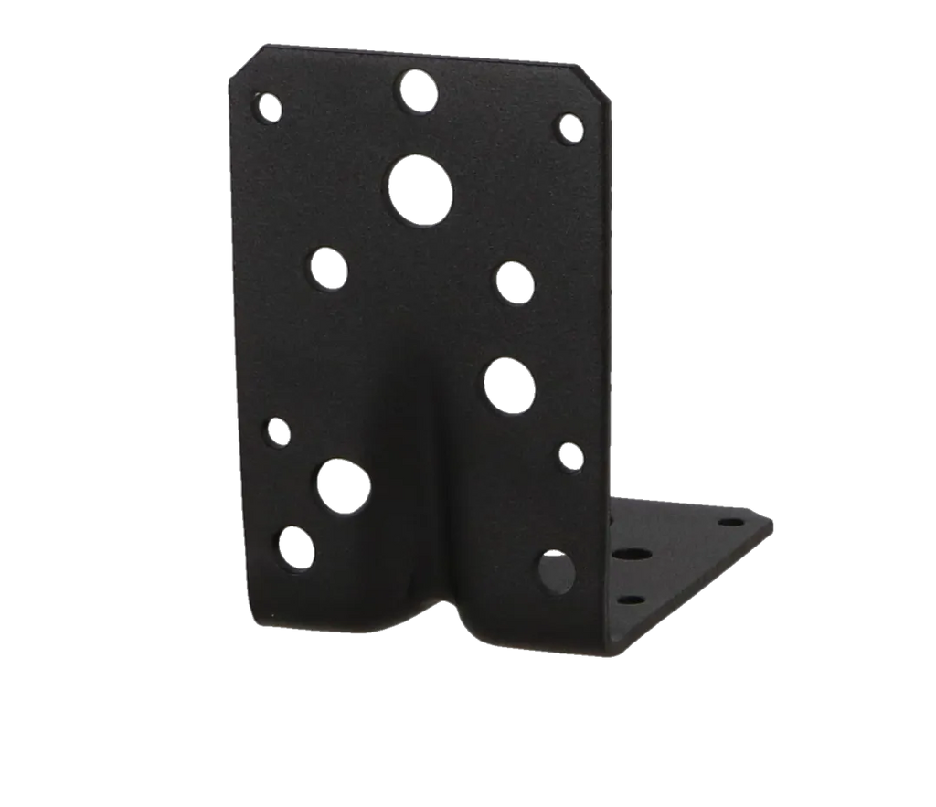 Hoekanker m/ril 90x90x60mm zwart TXT p/stuk