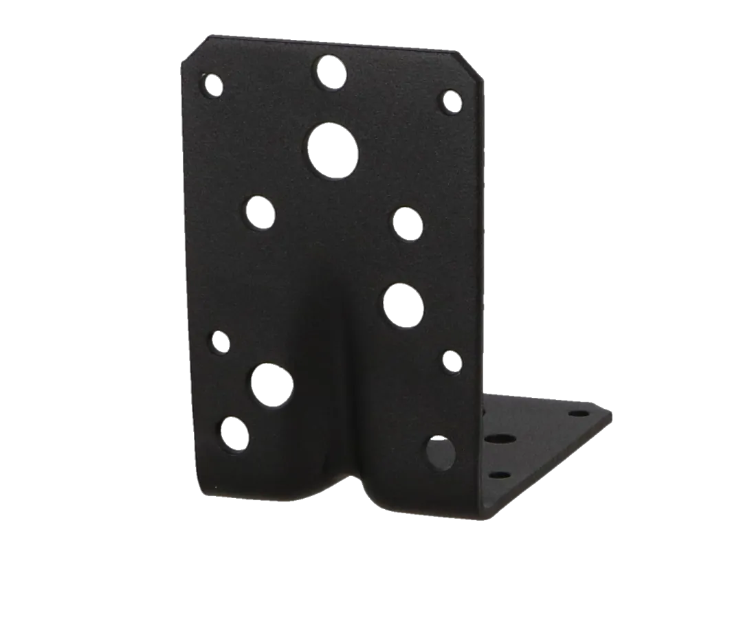 Hoekanker m/ril 90x90x60mm zwart TXT p/stuk