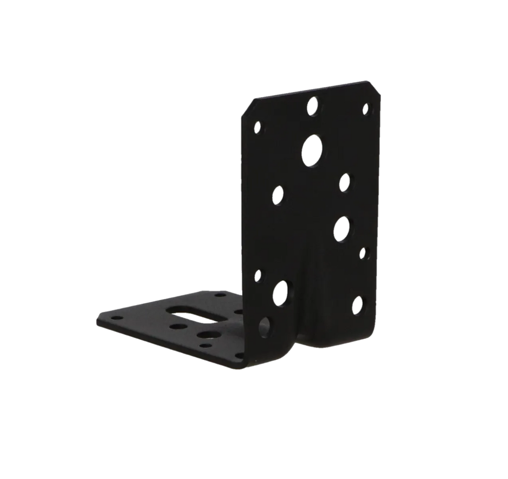 Hoekanker m/ril 90x90x60mm zwart TXT p/stuk