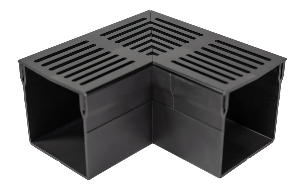 Star Drain Mini 65/60 Hoekstuk - Zwart (Aluminium)