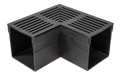 Star Drain Mini 65/60 Hoekstuk - Zwart (Aluminium)