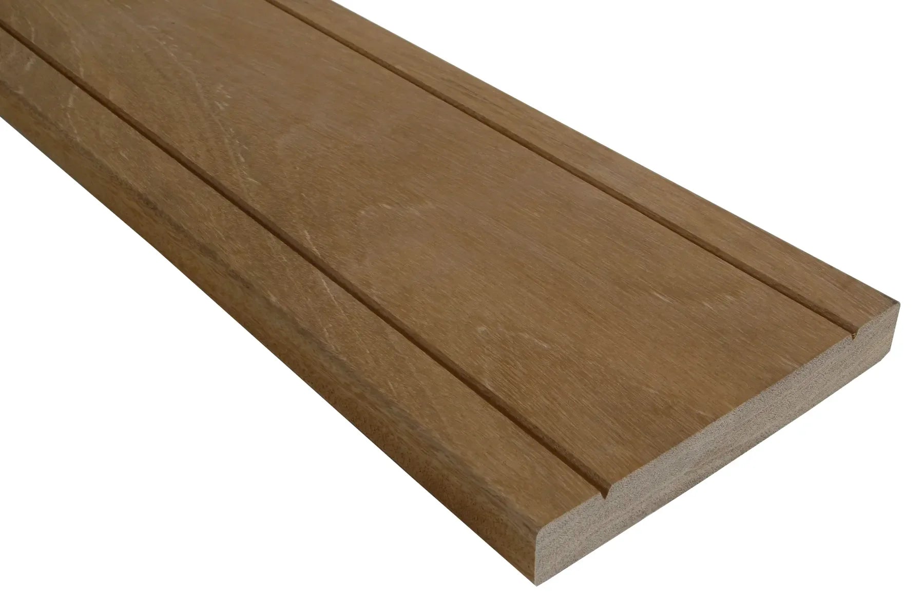 Bangkirai terrasplank v-groeven Premium 2,7x19,0x335cm