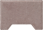 Ecotop Base Randsteen 20x13,4/11,5x8 normaal facet heidekleur KOMO PL2
