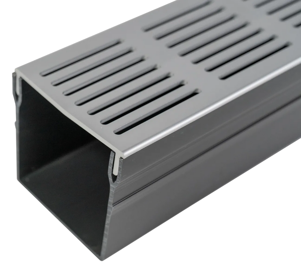 Star Drain Mini 65/60 Lijngoot - Grijs (Aluminium) 100cm