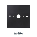 In-Lite Evo Wall Mount afdek/mont.plaatEvoDownWall 230v Dark