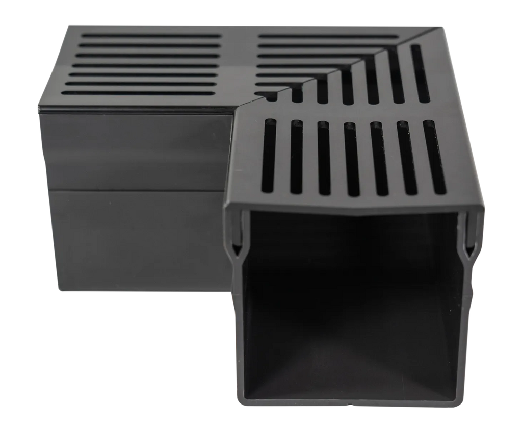 Star Drain Mini 65/60 Hoekstuk - Zwart (Aluminium)