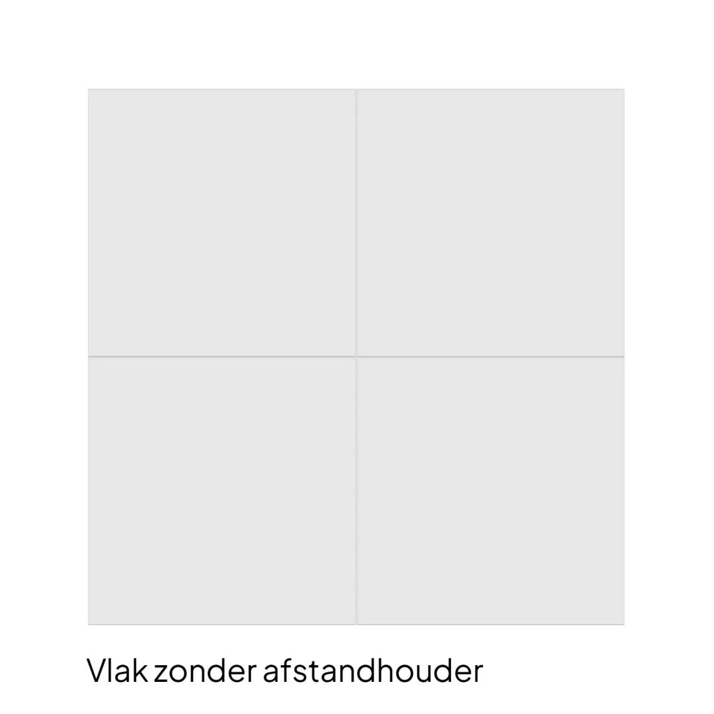 Carré tegel 50x50x5 vlak KOMO nero castano