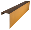 Overzetprofiel Muurblok Recht 150x30x12,8cm Corten