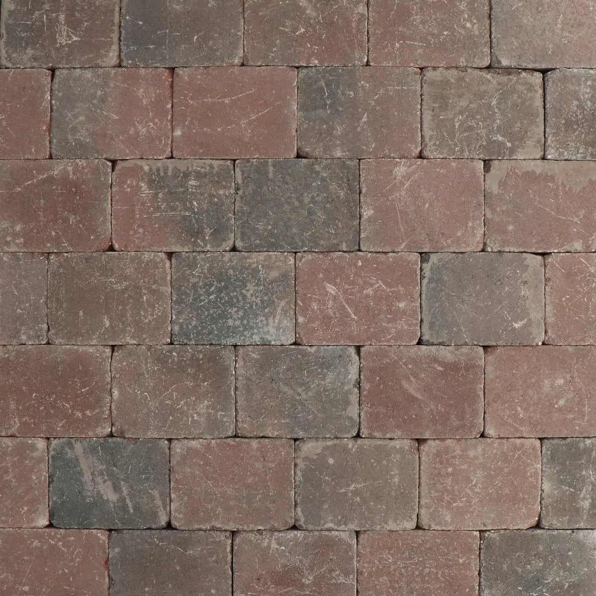Trommelsteen 15x20x6 rood genuanceerd