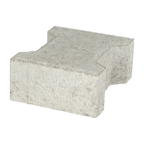 Basicstone H-verbandsteen 20x16,4/11,7x8 normaal facet grijs 1000 KOMO PL1