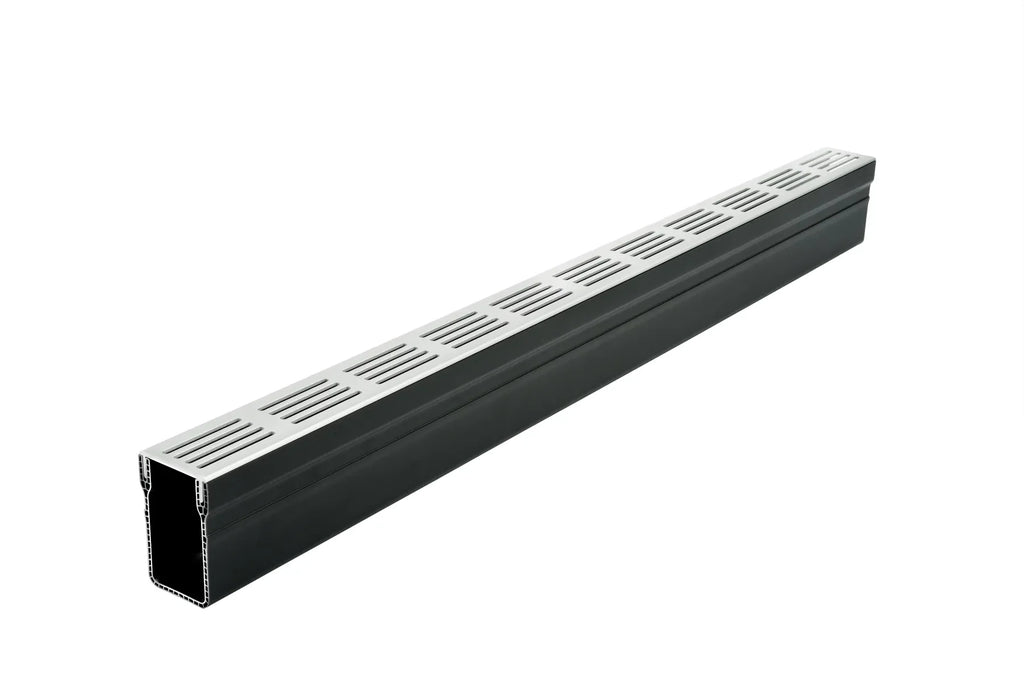 Star Drain 65/100 Lijngoot - Grijs (Aluminium) 100cm