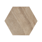 Staptegel Hexagon Cappuccino o60x52x2cm