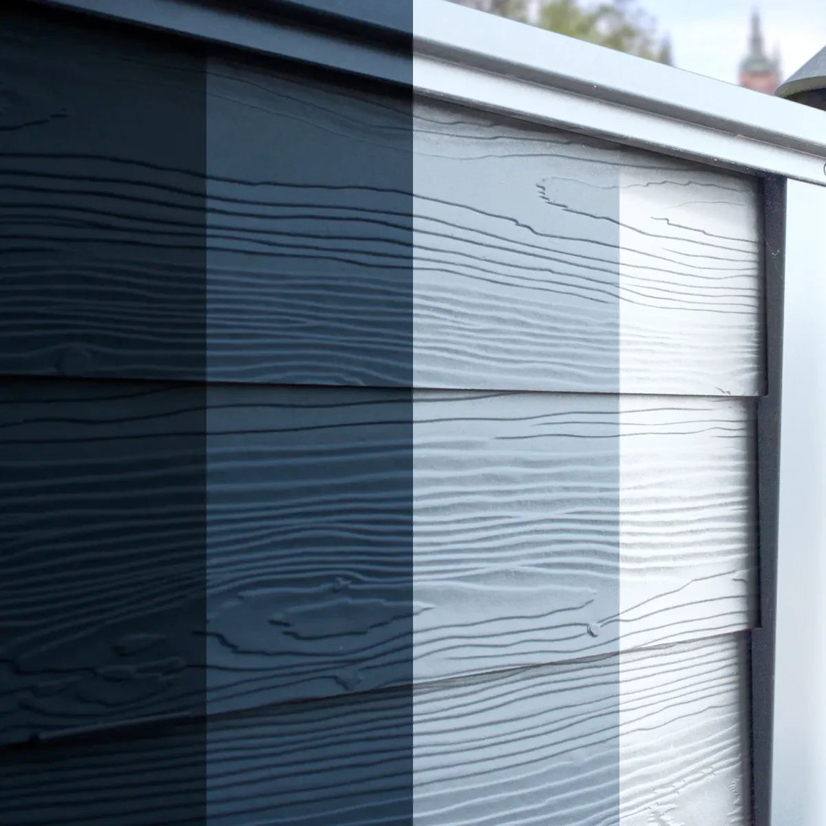 Cementvezel Plank Houtlook Wit 300x20x0,8cm