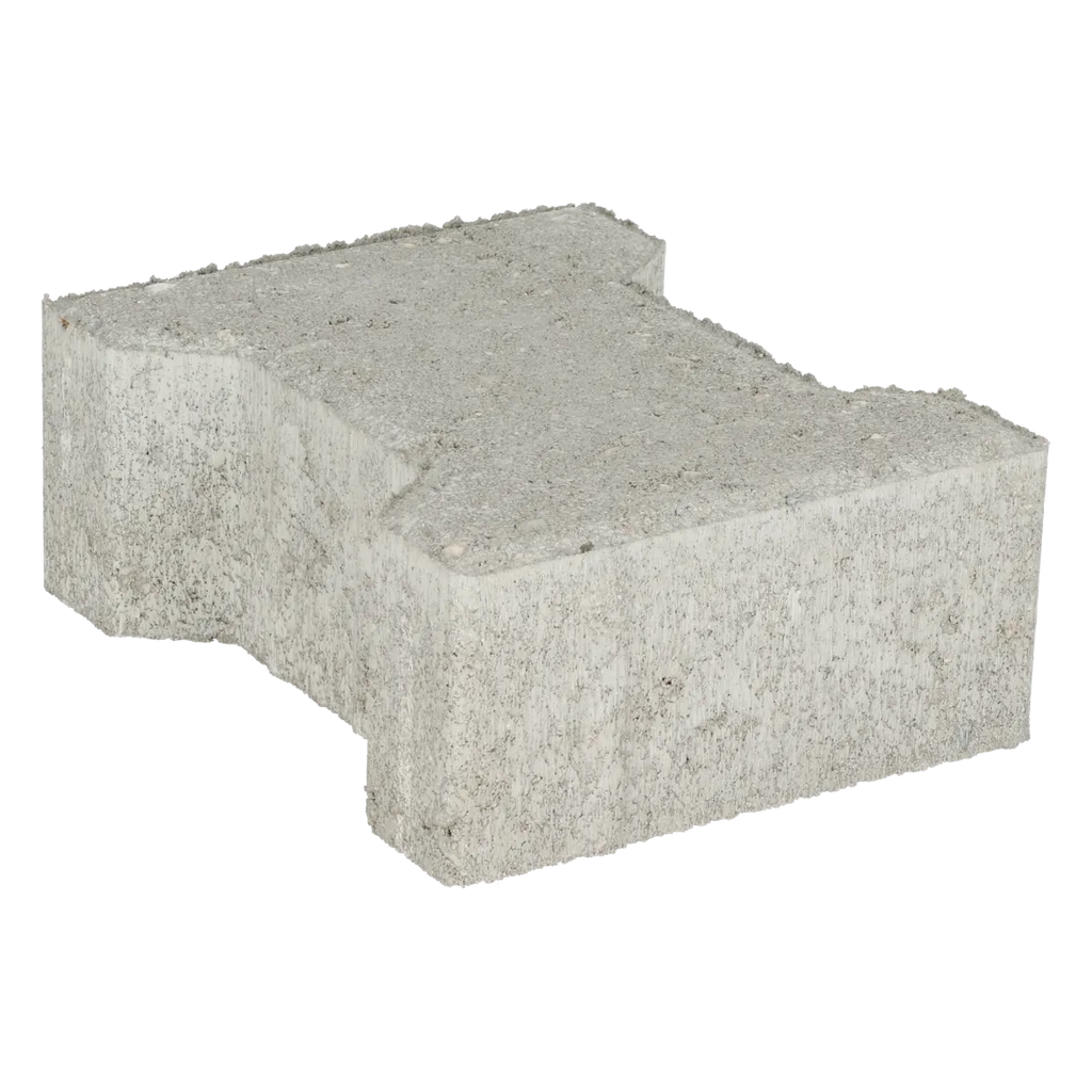 Ecotop Base H-verbandsteen 20x16,4/11,7x8 normaal facet grijs KOMO PL2