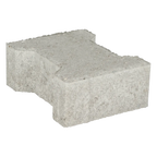 Ecotop Base H-verbandsteen 20x16,4/11,7x8 normaal facet grijs KOMO PL2