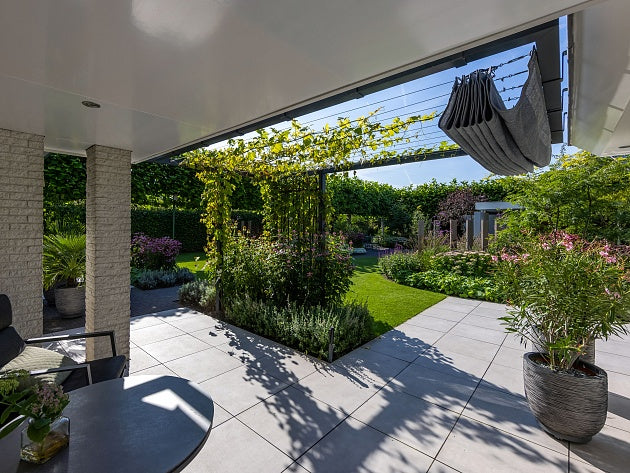 mbi landelijke tuin uden geoceramica entree flow weathered oak caledonia 24