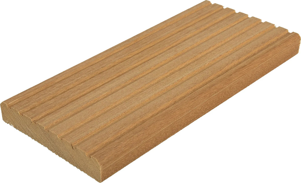 Bangkirai terrasplank glad/grof Premium 2,1x14,5x335cm