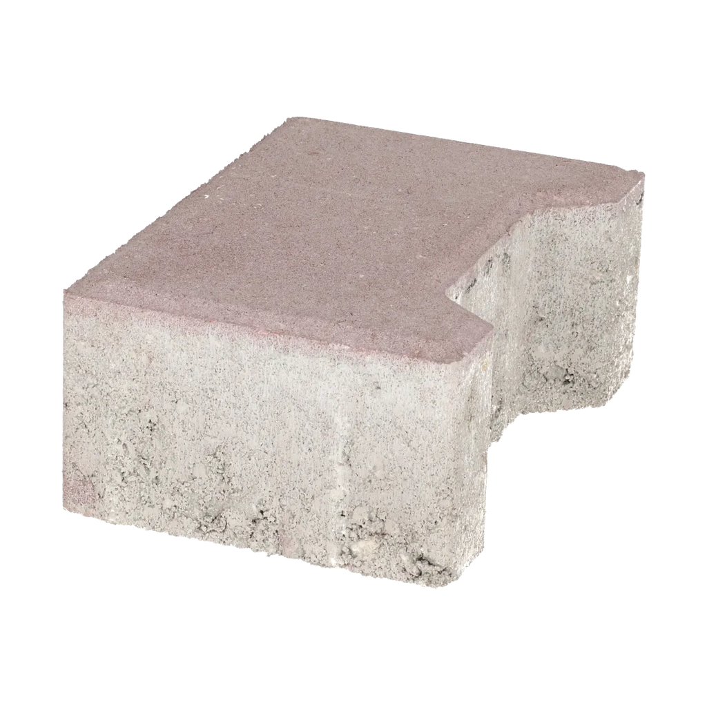 Ecotop Base Randsteen 20x13,4/11,5x8 normaal facet heidekleur KOMO PL2