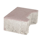 Ecotop Base Randsteen 20x13,4/11,5x8 normaal facet heidekleur KOMO PL2