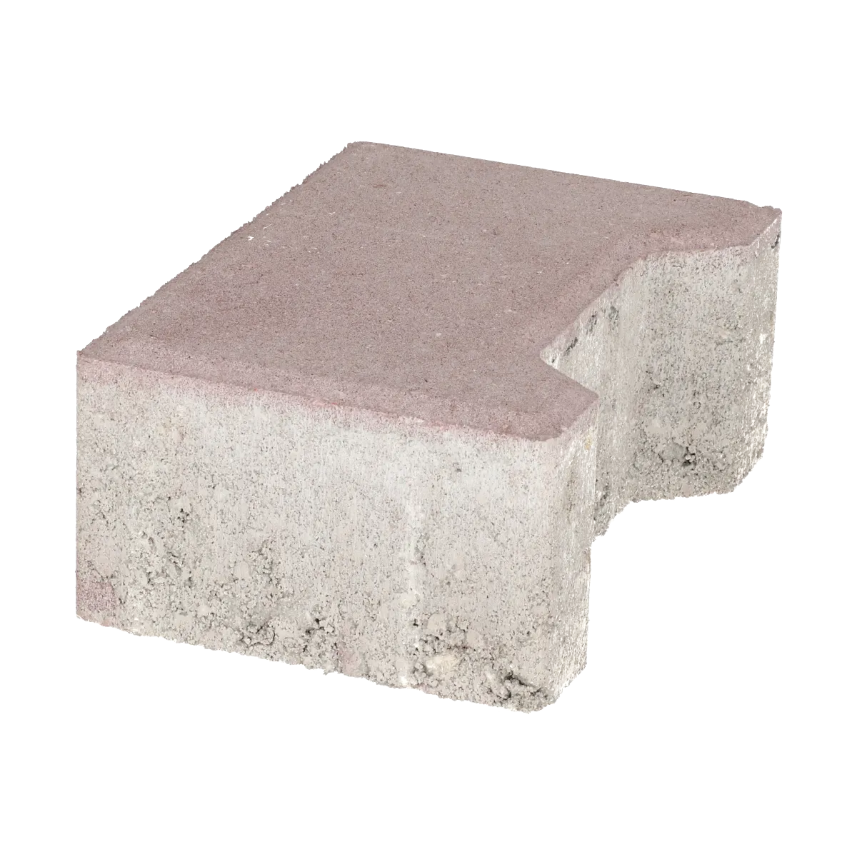 Ecotop Base Randsteen 20x13,4/11,5x8 normaal facet heidekleur KOMO PL2