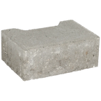 Ecotop Base Randsteen 20x13,4/11,5x8 normaal facet grijs KOMO PL2