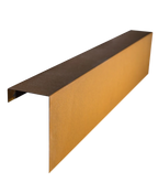 Overzetprofiel Muurblok Recht 150x30x15,8cm Corten