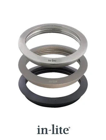 In-Lite RING 68 grondspot accessoire Black voor BOX1-PLATE 1