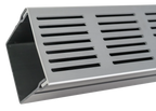 Star Drain Mini 65/60 Lijngoot - Grijs (Aluminium) 100cm