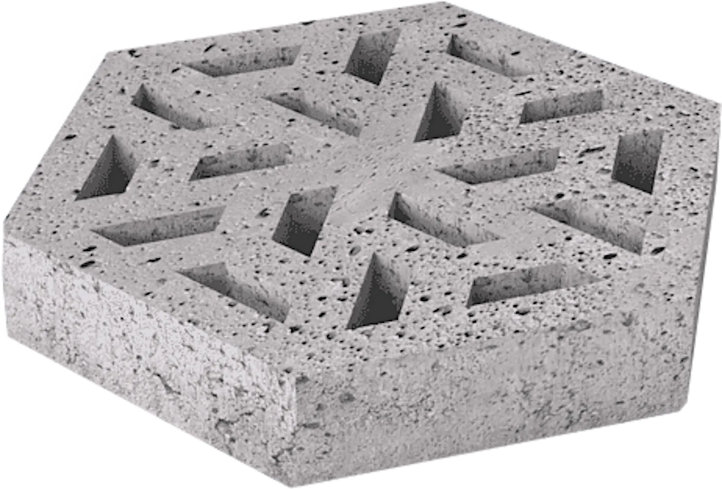 Schellevis Oudhollands ECO-tegel 37,5x37,5x7 cm grijs