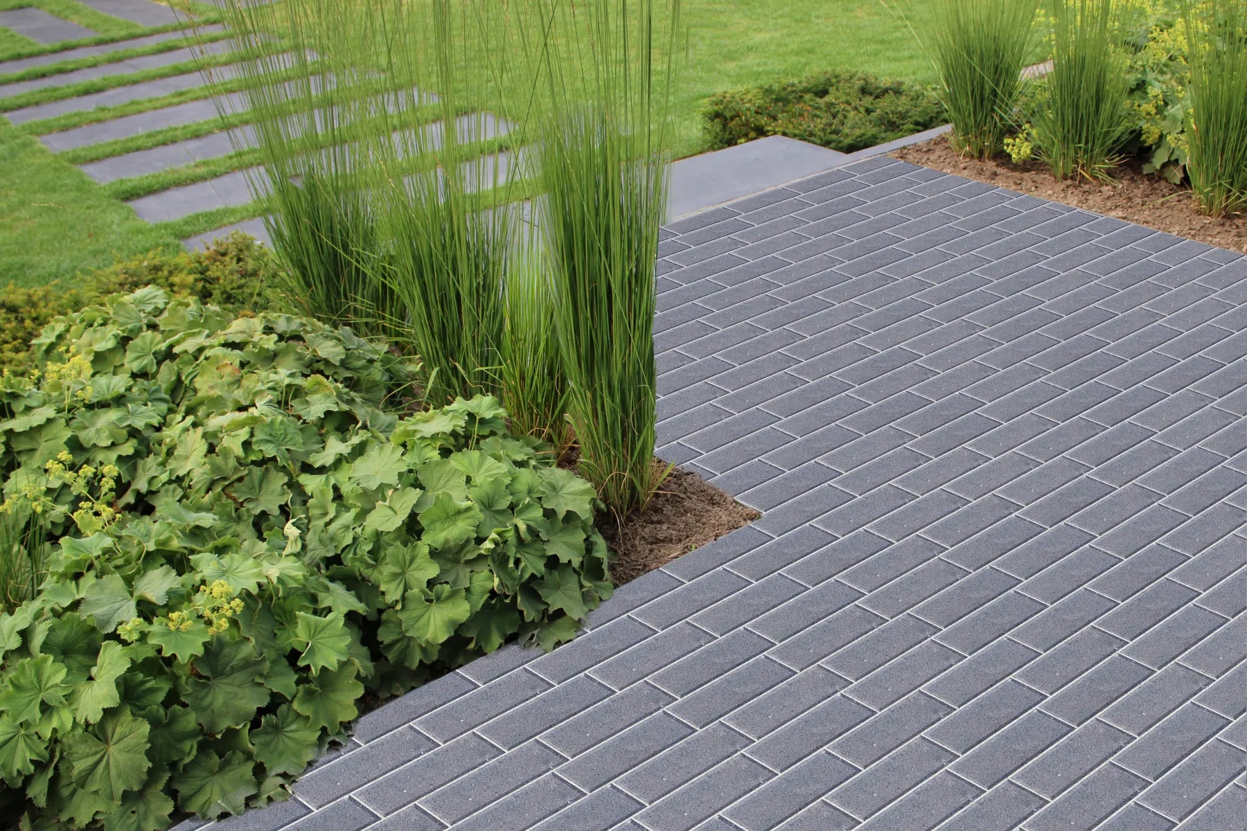 Ecotop Base Lungo 31,5x10,5x8 normaal facet antraciet KOMO PL1