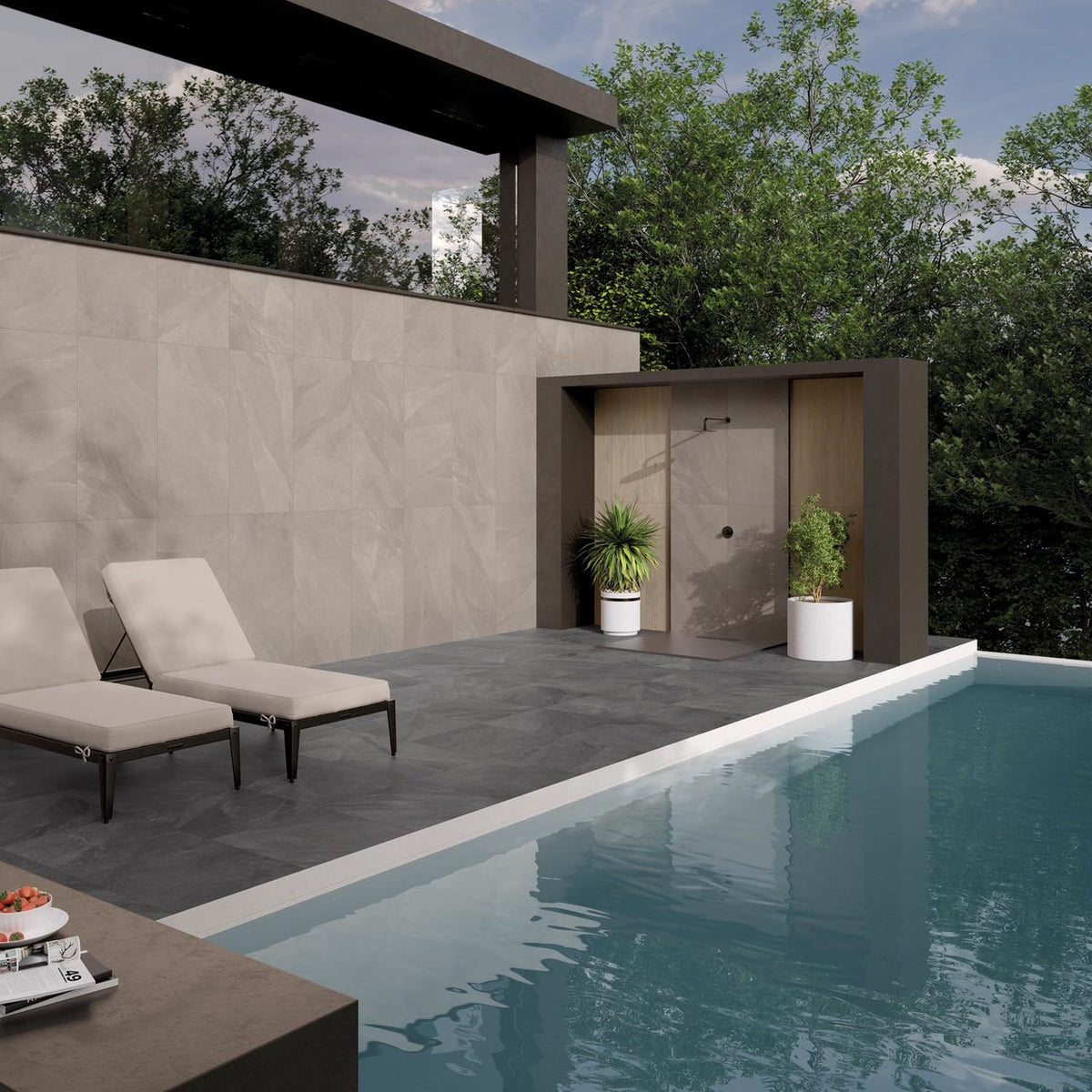 New Ultra Stone Daino keramische terrastegel sfeerbeeld 6