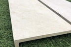Zwembadrand Chrystal beige rechte neus