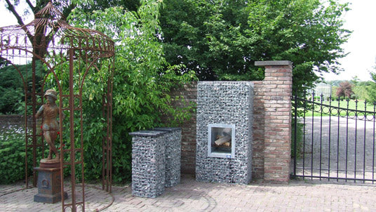 tuinhaard bbq dichte achterzijde zonder stenen