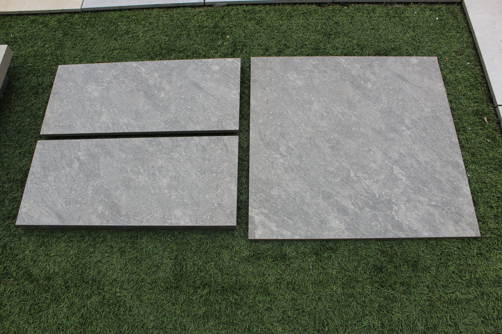 Zwembadrand Quartz Dark Grey rechte neus