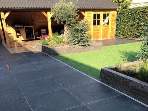 100x100x2 betonlook Nero