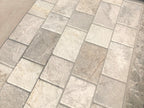 Kwartsiet zilver wit 20x20x2 en 20x30x2 cm