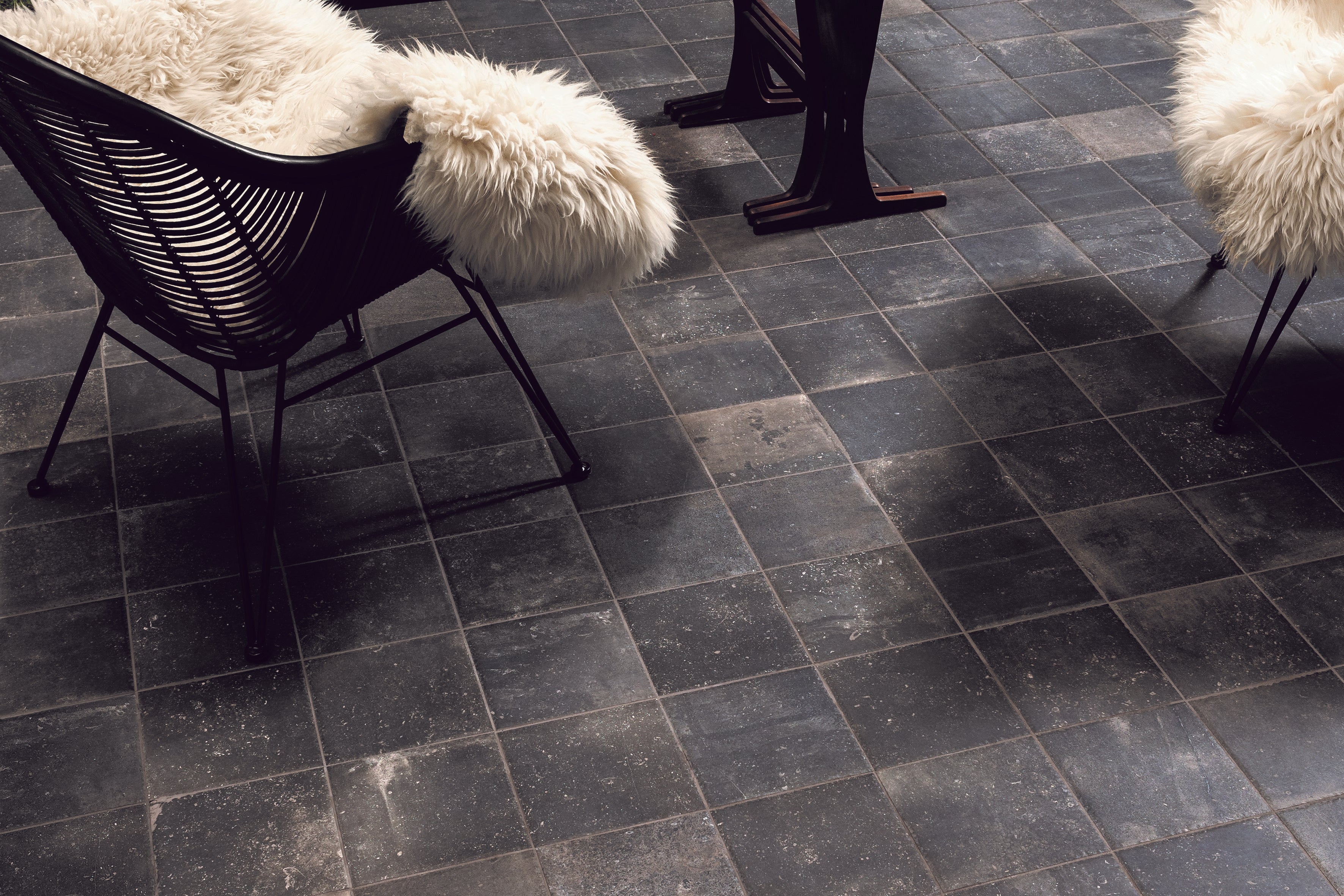 Kasseien Dark nuance 20x20x2 en 20x30x2 cm