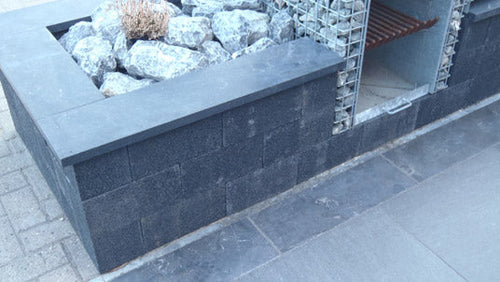 basalto black gezoet met facet