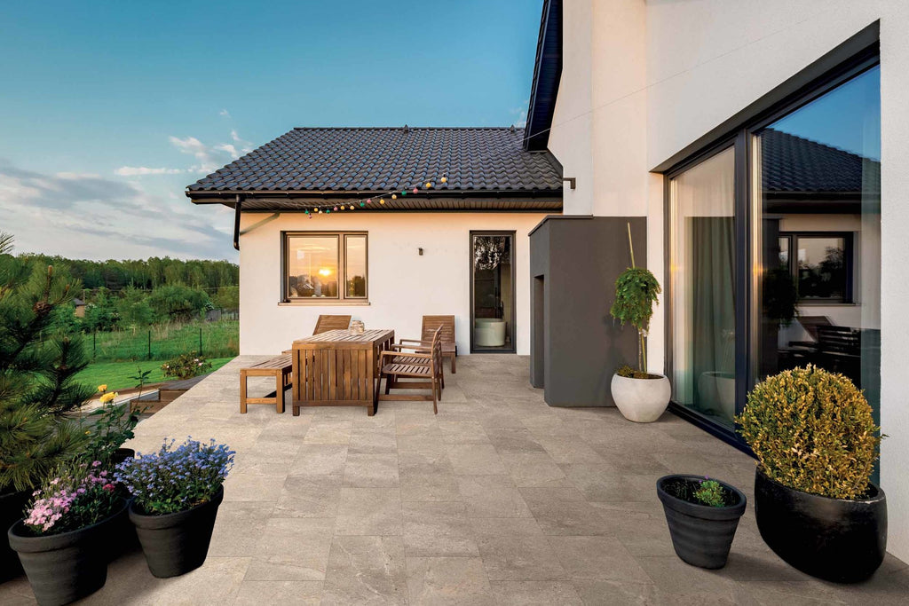 Stone Mix Piombo keramische vloertegel sfeerbeeld 2