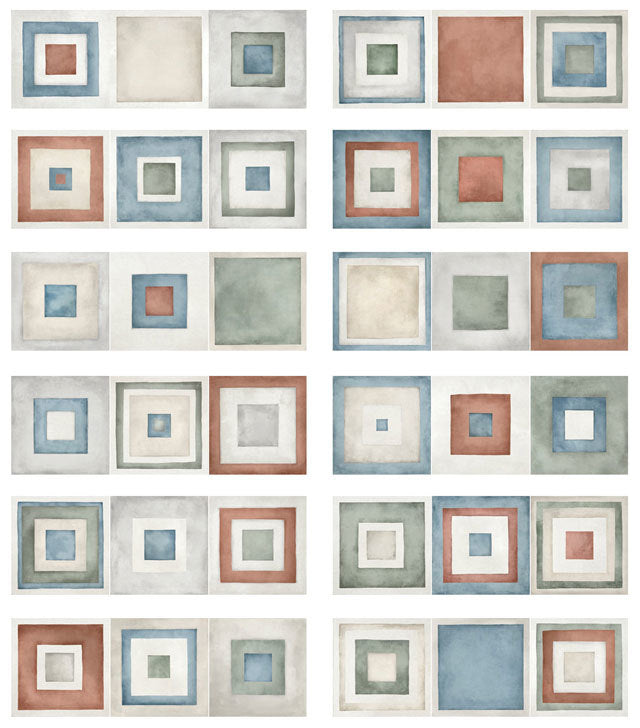 Village Color Riquadri 25x75 (12 pz misti) keramische decortegel