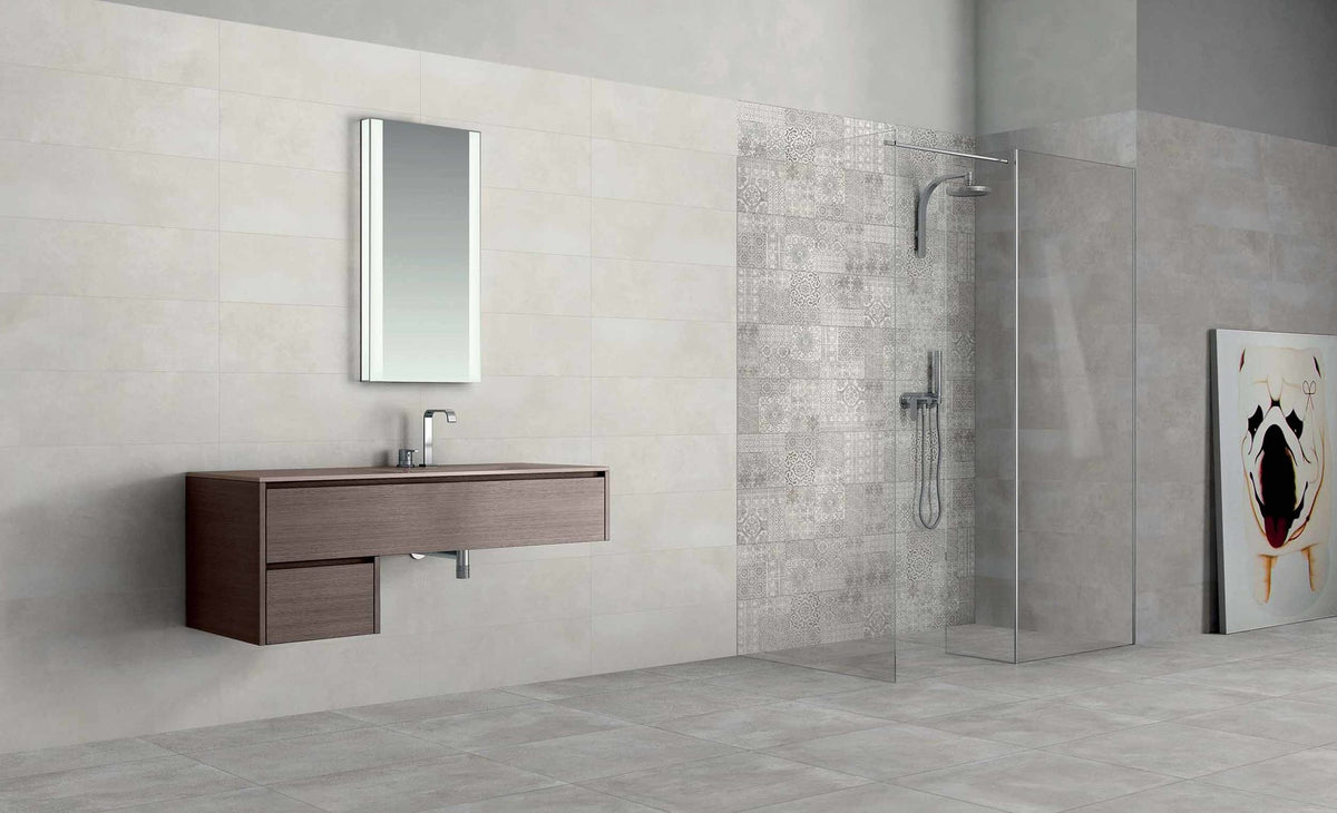 Vinci Grey keramische wandtegel sfeerbeeld 3