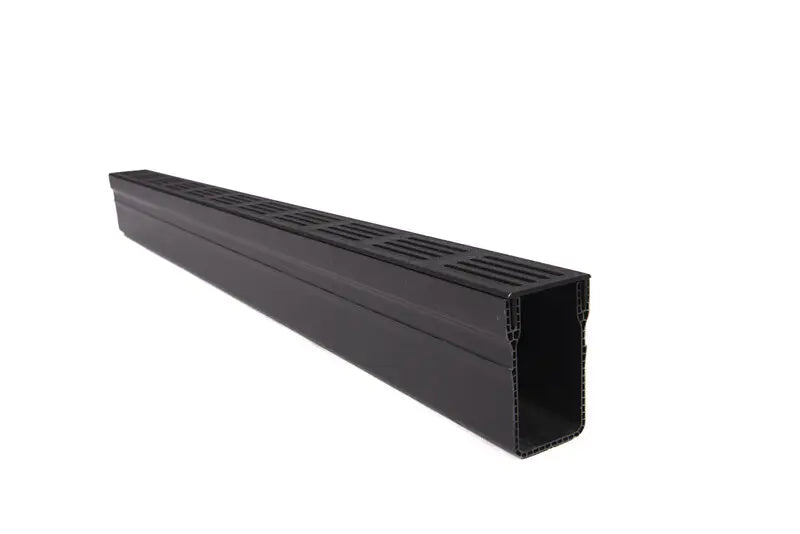 Star Drain 65/100 Lijngoot - Premium Zwart (Aluminium) 100cm